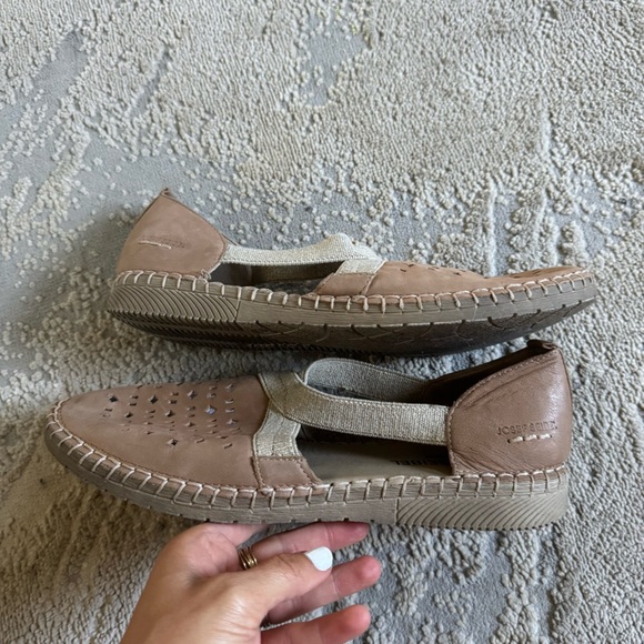 Josef Seibel Sofie 44 Slip On Shoe leather taupe brown flats 40 / 9 / 9.5 - Picture 11 of 14